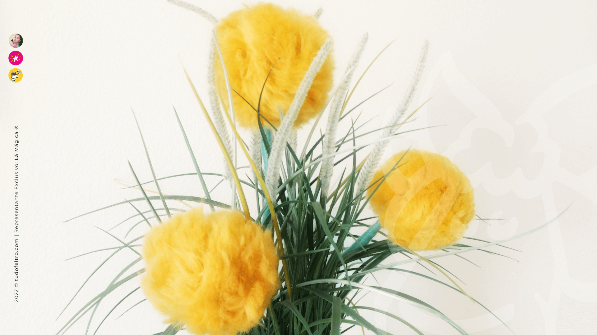 como fazer pompons em lã mágica (lã penteada)