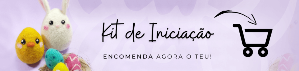 Kit de Iniciação feltragem com agulhas - Needle Felting Como fazer Ovinhos em Lã Mágica - Kit de Iniciação feltragem com agulhas - Needle Felting