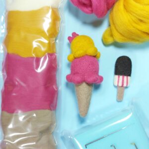 Curso Online - Needle Felting | Como fazer um Gelado Super Kawaii em Lã Mágica®?