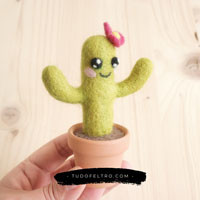 Kit Feltragem Agulhas | Cacto - Super Kawaii Kit Feltragem Agulhas | Cacto - Super Kawaii