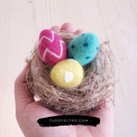 Kit Feltragem Agulhas | Ovinhos - Super Kawaii Kit Feltragem Agulhas | Ovinhos - Super Kawaii