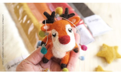 Rodolfo - How to make Santa's Reindeer with the technique of needle felting on Magic Wool?  Rodolfo - How to make Santa's Reindeer with the technique of needle felting on Magic Wool?