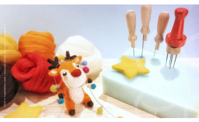 Rodolfo - How to make Santa's Reindeer with the technique of needle felting on Magic Wool?  Rodolfo - How to make Santa's Reindeer with the technique of needle felting on Magic Wool?
