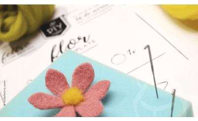 DIY | Free Template | Needle Felting 3D FLOWER DIY | Free Template | Needle Felting 3D FLOWER