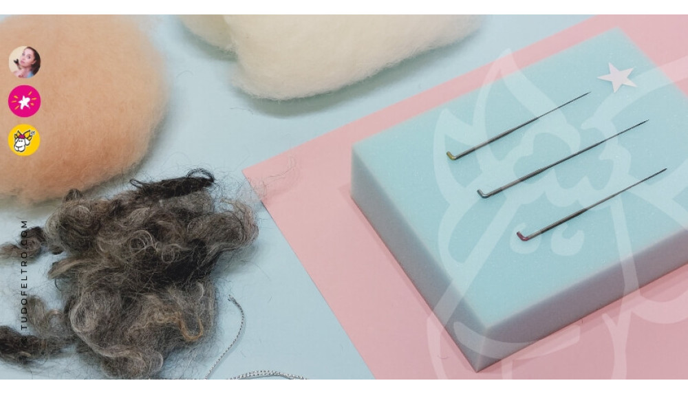 Como fazer um Anjinho de Natal super fofo em lã mágica com needle felting?