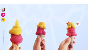 Needle felting in summer: What can be created? Needle felting in summer: What can be created?