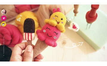Needle felting in summer: What can be created? Needle felting in summer: What can be created?
