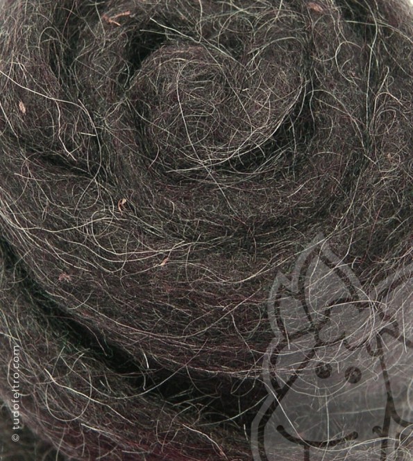 Natural Carded Wool (batts) - MONG BROWN