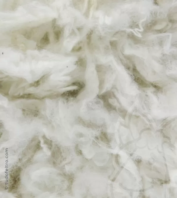 Washed Wool Locks - Raw White