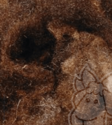 Washed Wool Locks - BROWN | 10 g