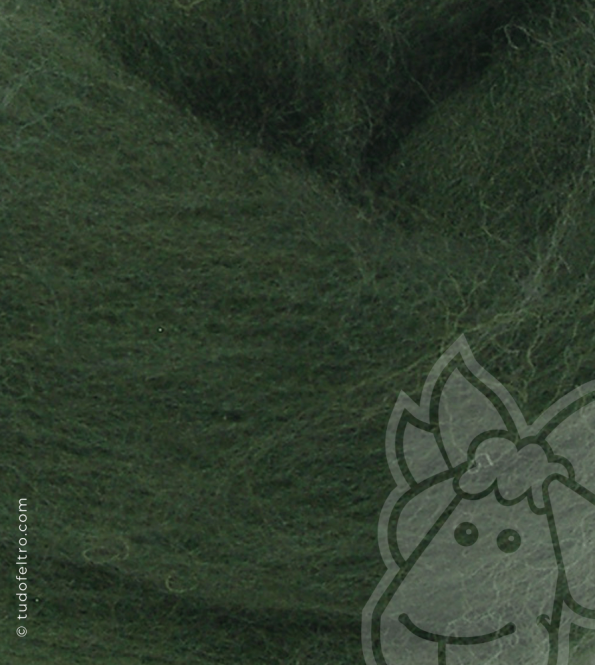 Australian Merino Wool Tops (combed sliver) - DARK GREEN