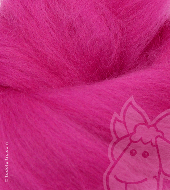 Australian Merino Wool Tops (combed sliver) - FUCHSIA