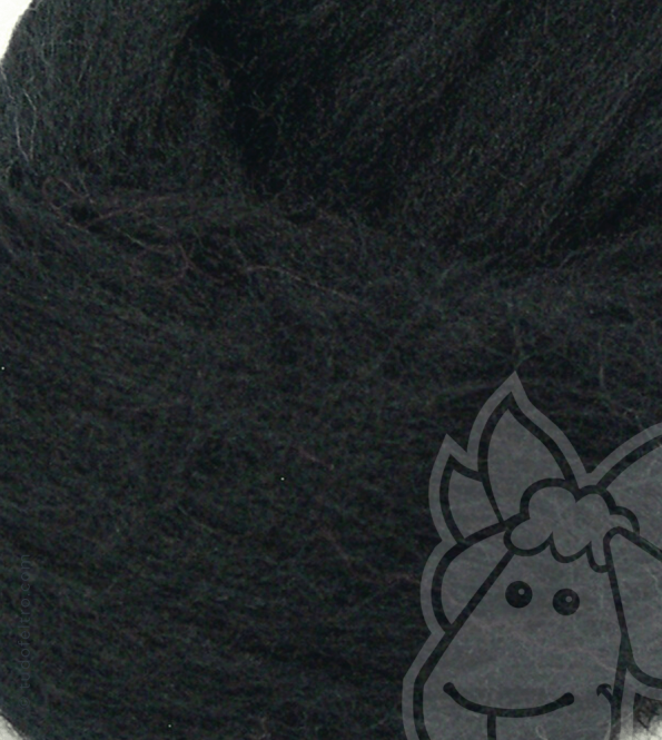 Australian Merino Wool Tops (combed sliver) - BLACK