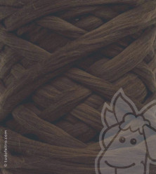 European Merino Wool Tops (combed sliver) - CHOCOLATE