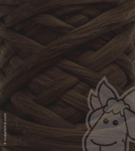 Lã Penteada Merino Europeu - CASTANHO ESCURO