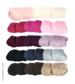 WOOL PACK - 15 COLORS (Tops Sliver) | 300 g