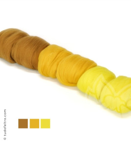 Mix Amarelos - Pack Lã Penteada