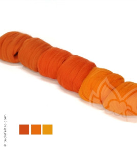 Mix Laranjas - Pack Lã Penteada