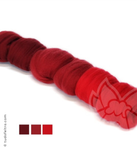 Mix Vermelhos - Pack Lã Penteada