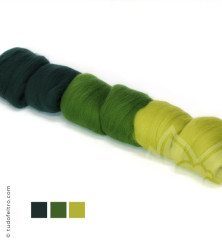 Mix Verdes - Pack Lã Penteada